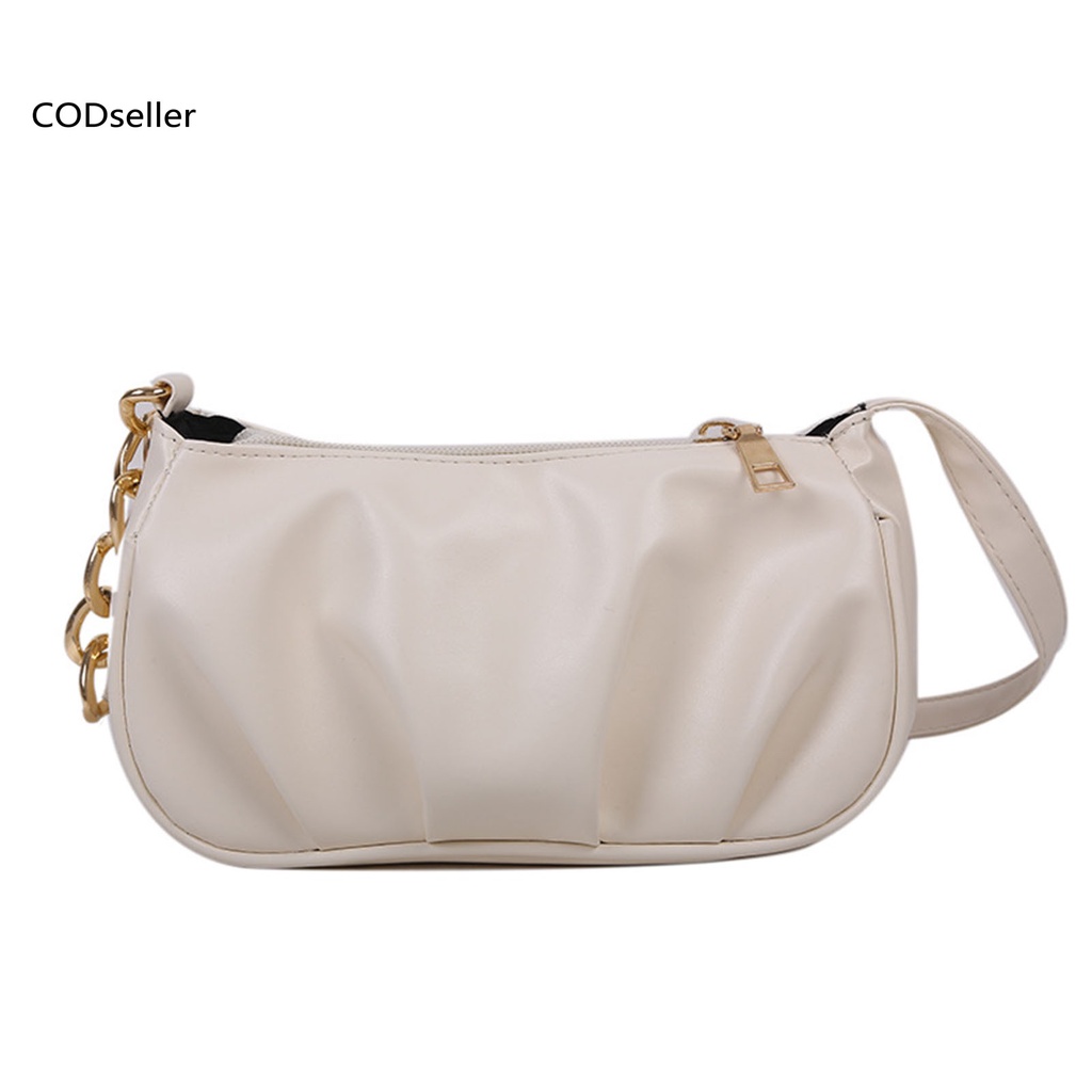 COD_ Fashion Accessories Shoulder Bag Zipper Closure Shoulder Bag Exquisite for Shopping