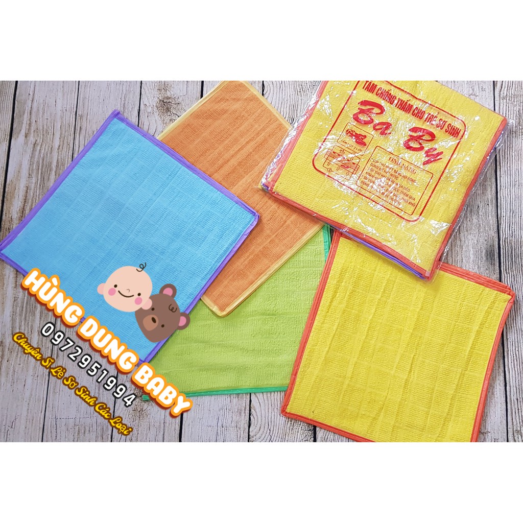 [Siêu Rẻ] chiếu chống thấm Baby ô màu ( 10 cái 1 túi )