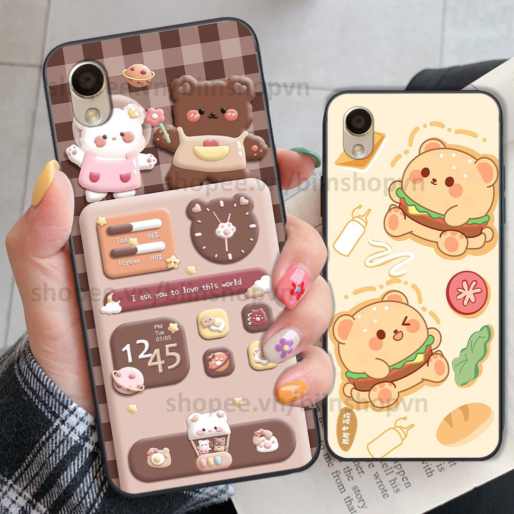 Ốp Oppo A37 / Neo 9 / F1 Plus in hình gấu chocolate kẹo ngọt siêu đẹp siêu xinh