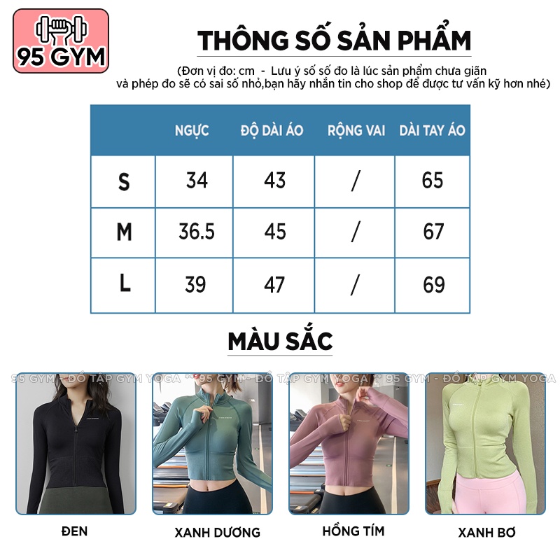 Áo khoác tập gym yoga nữ AK01 dáng áo croptop thể thao chát dệt kim ôm dáng co giãn thoáng mát