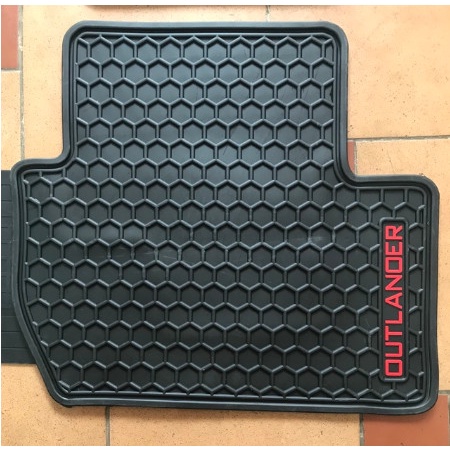 HÀNG CAO CẤP|Thảm Lót Sàn Cao Su Cho Xe Mitsubishi Outlander cao cấp - hàng không mùi , cao su đúc, vừa form xe