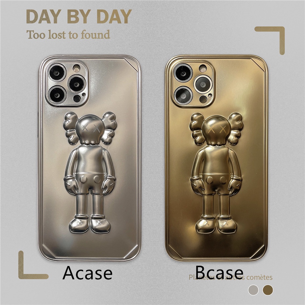 Ốp điện thoại Nhựa Mềm 3D Plating KAWS cho iPhone13 12 mini 11 PRO MAX 6/6s 7/8plus SE2 X/XS XR XSMAX #HG4546 | BigBuy360 - bigbuy360.vn
