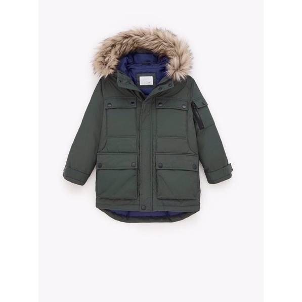 Áo khoác parka trần bông ZR bé trai 16-50kg