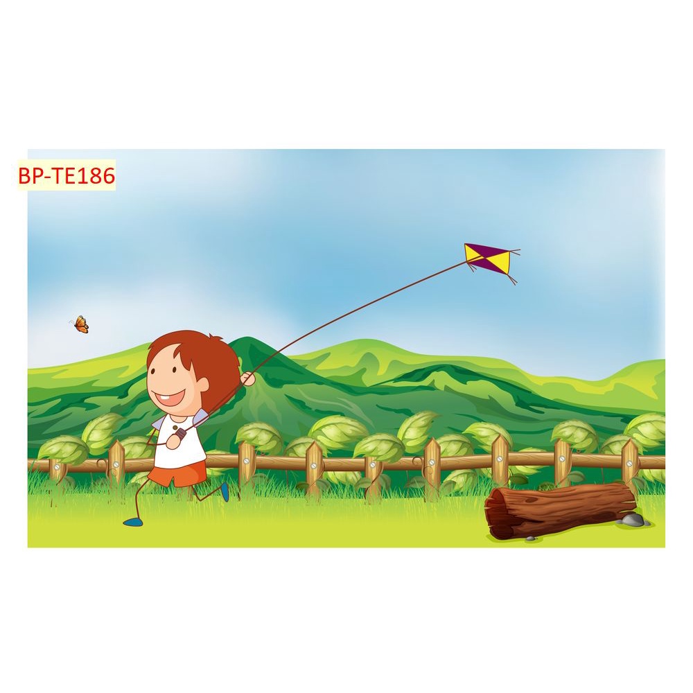 Tranh Dán Tường Phòng Trẻ Em Hoạt Hình Hiện Đại 3D đa dạng mẫu mã,  kích thước