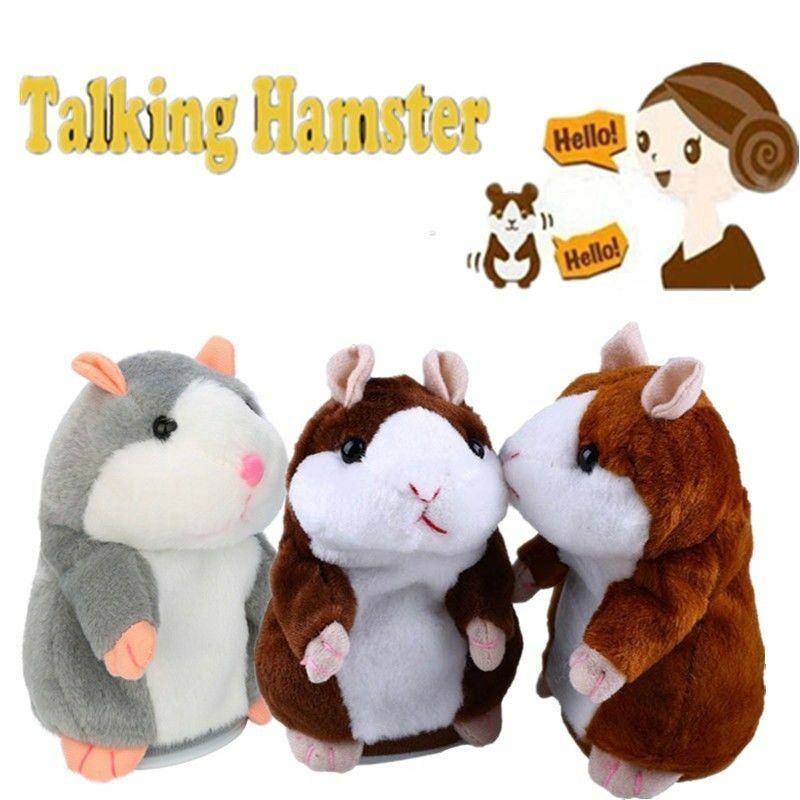 Đồ chơi chuột Hamster nhồi bông phát âm thanh đáng yêu ngộ nghĩnh cho bé