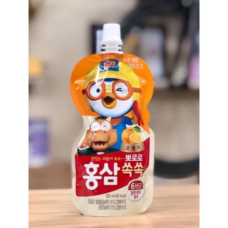 Nước Hồng Sâm Hàn Quốc cho bé Pororo Paldo 100ml