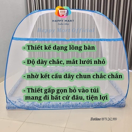 Mùng chụp tự bung,màn chụp tư bung cao cấp có viền chống muỗi,hàng Việt Nam chất lượng cao