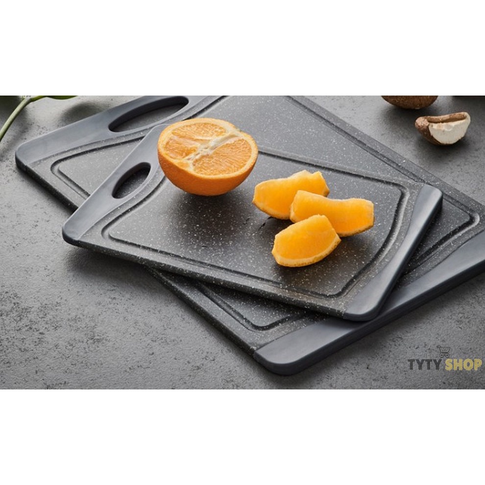 Thớt nhựa kháng khuẩn LocknLock Black Marble 3 size CKD006 CKD007 CKD008 - Màu đen
