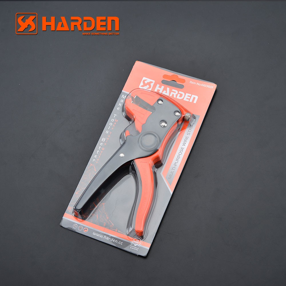 Kìm tuốt đầu dây 0.5 - 6mm Harden - Kềm tuốt dây đa năng