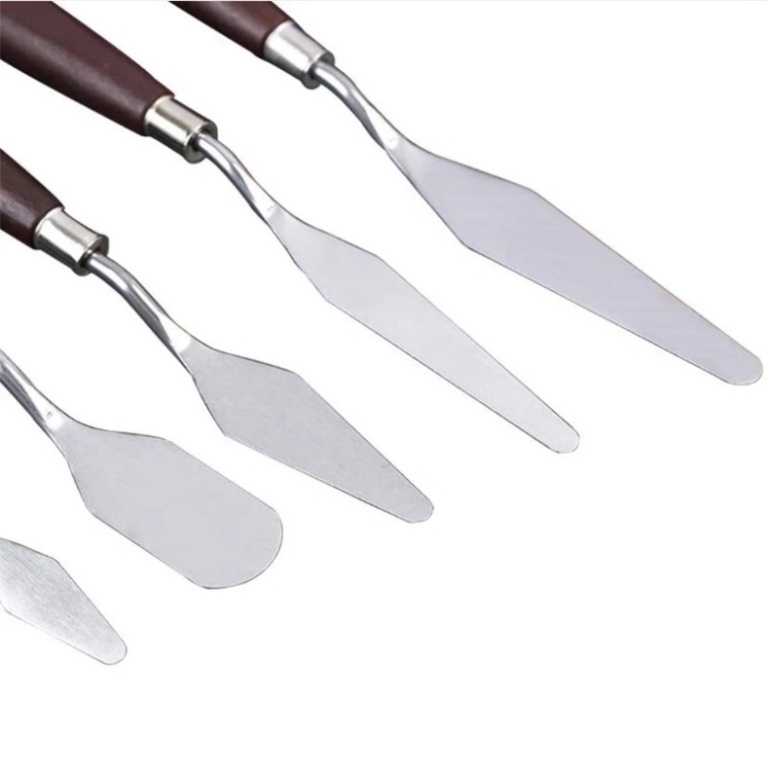 Set 5 xẻng (bộ 5 bay tạo hình bánh kem) phết kem bằng thép không gỉ cao cấp Palette Knives