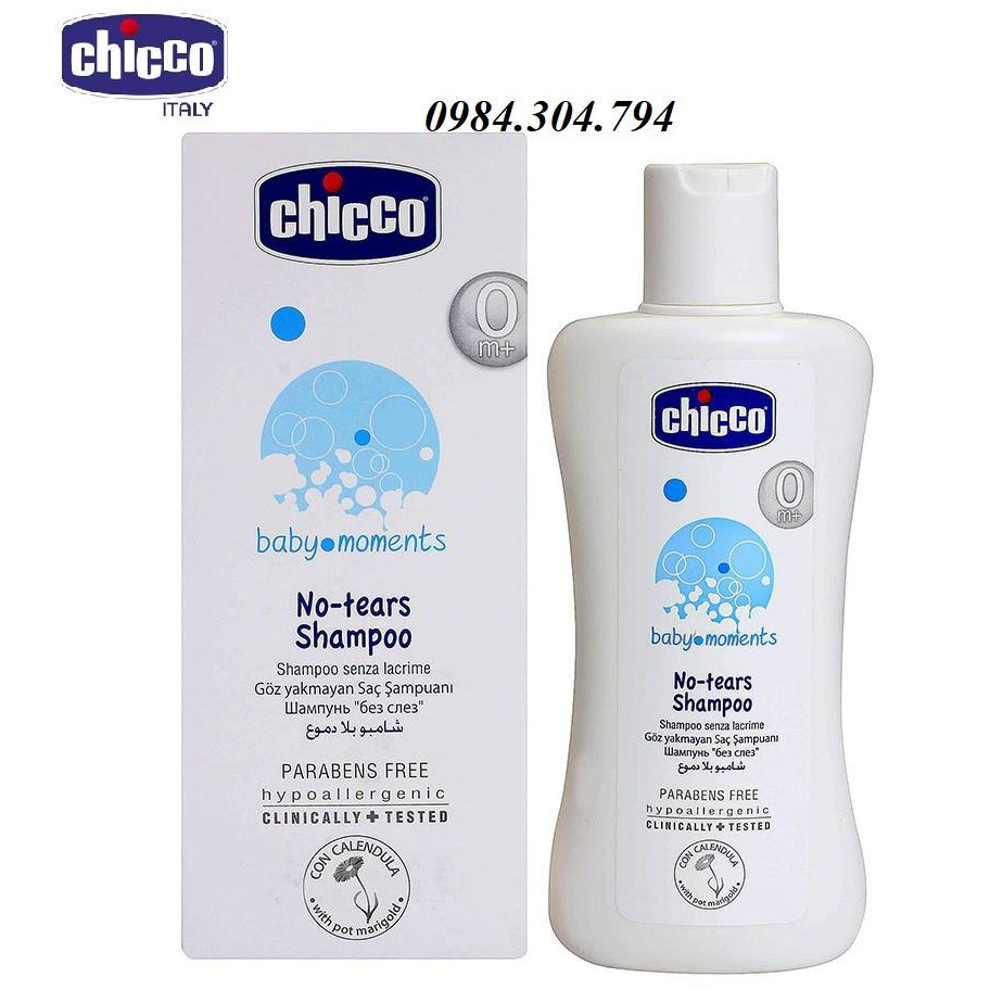 [Chính Hãng] Sữa tắm gội chiết xuất Hoa cúc 0M+ Chicco 200ML