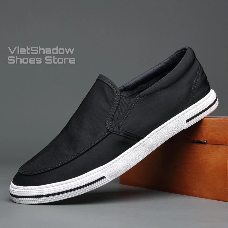 Slip on nam 2020 - Giày lười vải nam cao cấp BAODA - Vải polyester (gió) chống thấm 4 màu tuyệt đẹp - Mã 20062