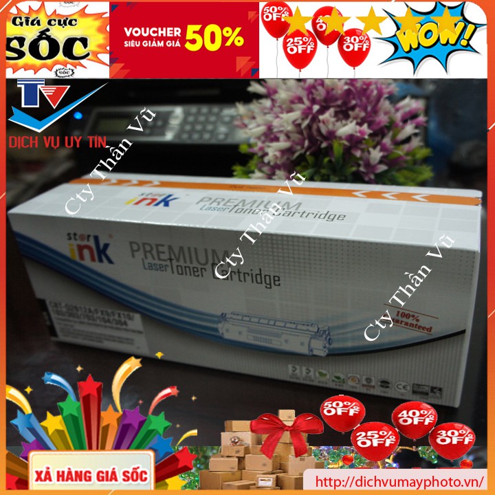 Hộp mực máy in Canon 303A HP 12A thương hiệu Star ink sắc nét bền đẹp