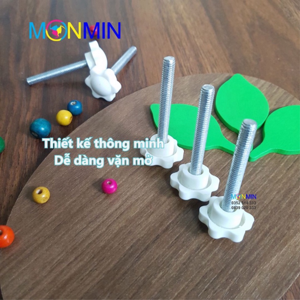 Núm khóa vặn bulong đầu nhựa - Khung giá chữ A M6 x 45 mm