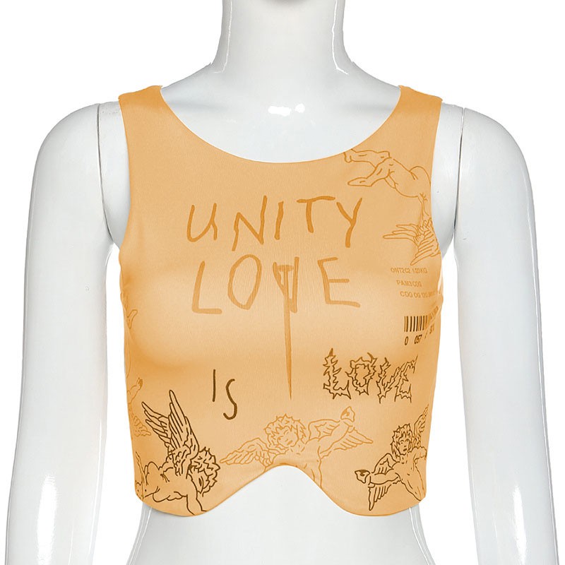 Áo ngắn dáng ôm không dây cổ tròn gợi cảm cho nữ | BigBuy360 - bigbuy360.vn