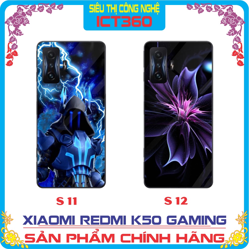 Ốp lưng kính Xiaomi Redmi K50 Gaming / Poco X4 GT- Nhận in ảnh theo yêu cầu