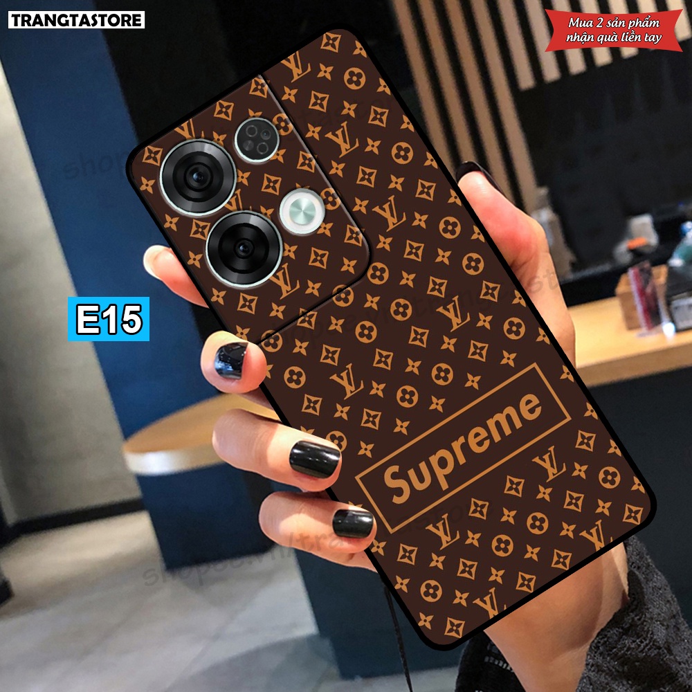 Ốp lưng Oppo Reno 8 4G / Reno 8 5G / Reno 8Z 5G in hình thương hiệu Dior, Adidas, LV,..... nổi tiếng