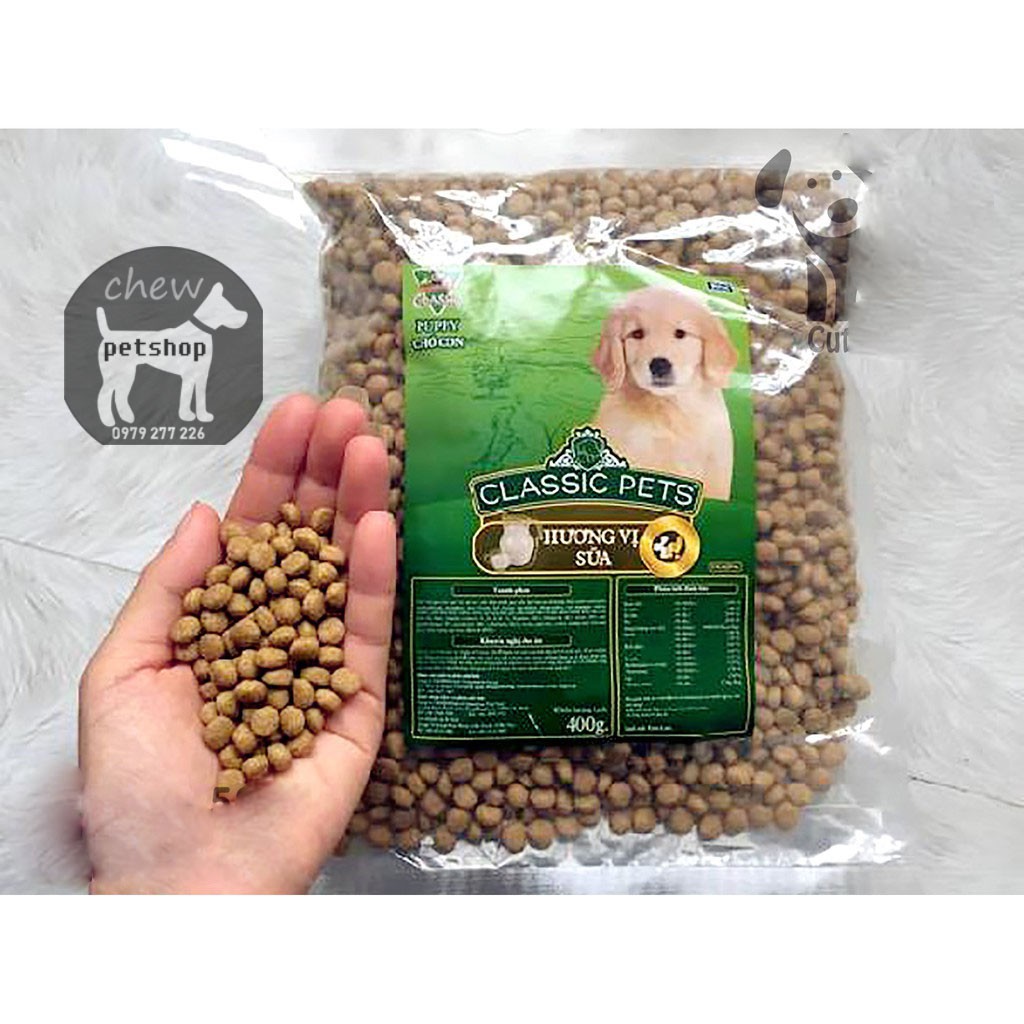 Classic Pets Puppy 400g - Thức ăn cho chó con Vị sữa - Phụ kiện chó mèo Chew petshop