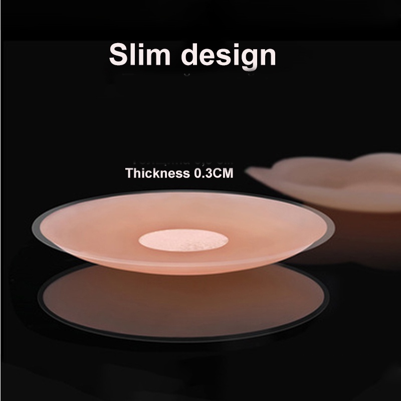Set 2 cặp miếng dán ngực CUTEBYTE bằng silicon vô hình tái sử dụng được