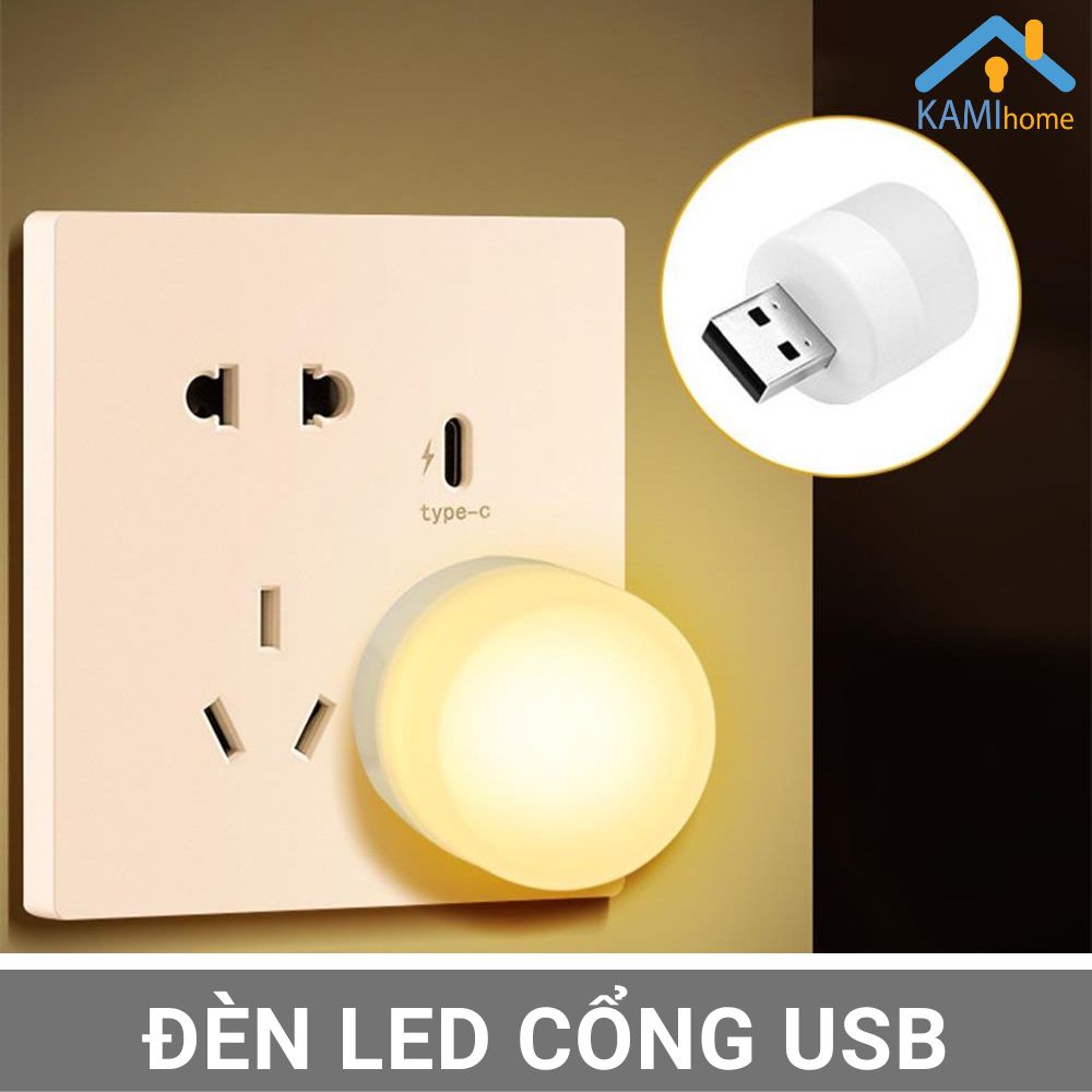 Đèn led cho phòng ngủ và trợ sáng bàn làm việc cắm cổng USB kiểu Bóng đèn Bud KM 26017
