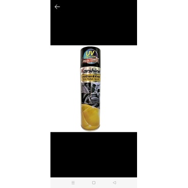 xịt bóng da nội thất xe