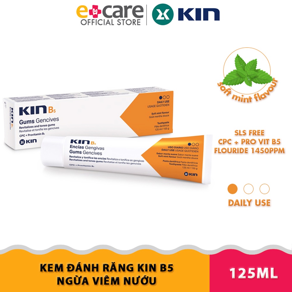 Kem đánh răng Kin B5 hồi phục nướu răng 125ml