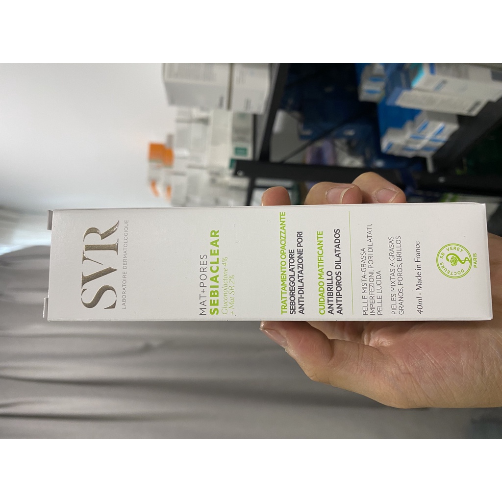 Kem Dưỡng SVR Sebiaclear Mat + Pore Kiềm Dầu Và Thu Nhỏ Lỗ Chân Lông 40ml