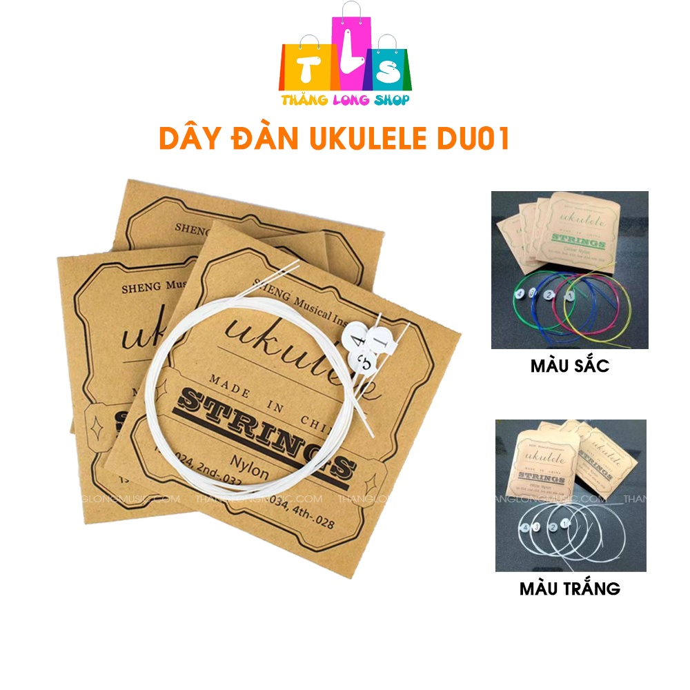 Dây ukulele giá rẻ DU01 (Bộ gồm 4 dây)