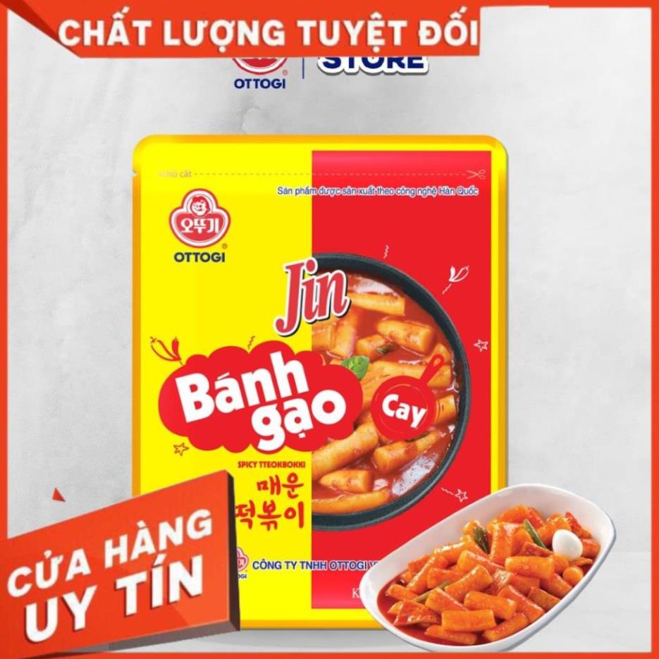 New -  Bánh gạo Tokbokki Jin cay Ottogi gói 164g - Siêu hot.