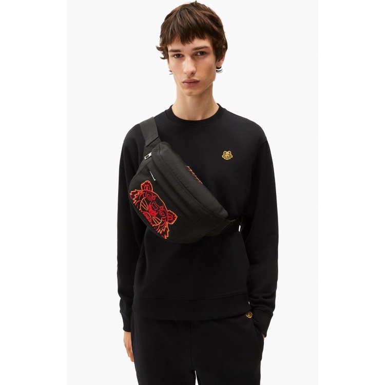 Túi đeo chéo, túi đeo bao tử unisex tiện dụng, khóa kéo xịn K001