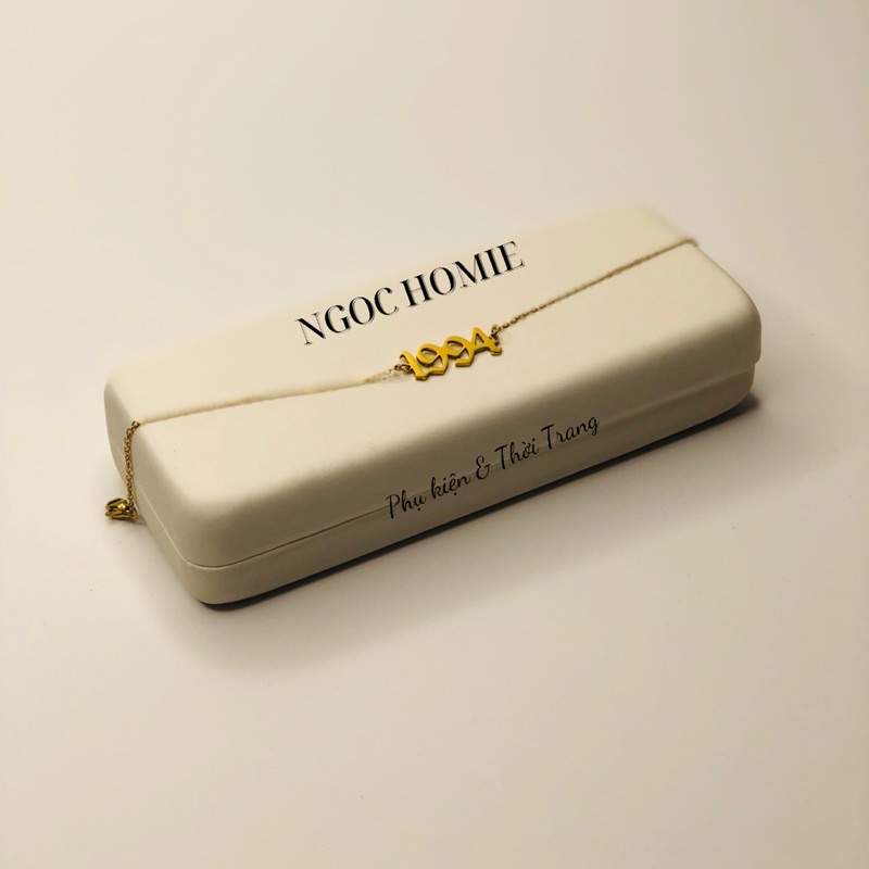 Vòng chân và tay đủ các năm sinh chất hợp kim mạ vàng không gỉ