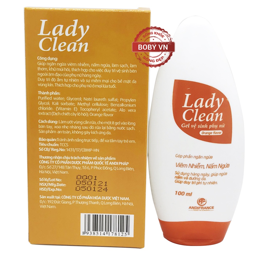 Gel vệ sinh phụ nữ Lady Clean góp phần ngăn ngừa viêm nhiễm, nấm ngứa