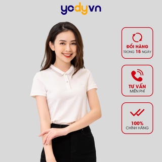 Áo phông polo nữ YODY cổ bẻ, tay ngắn vải mắt chim cotton cá sấu, phong cách công sở APN3340 bổ sung màu mới