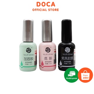 Base top cứng móng hoa hồng , đồ nail cơ bản Doca