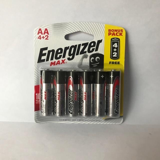 Pin Max 4 + 2 Viên Energizer E91 BP4+2 AA  ,E92 PB4+2 AAA