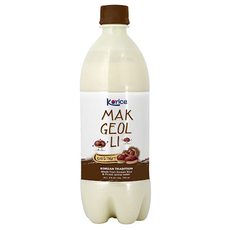 Nước Gạo Hàn Quốc Lên Men Korice Makgeolli Hạt Dẻ 6% Vol Chai 750ml