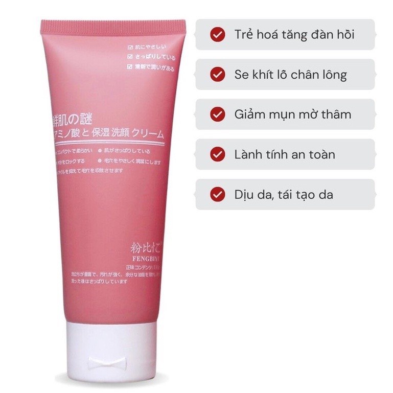 Sữa rửa mặt nhau thai cừu tế bào gốc Nhật Bản làm sạch và sáng da