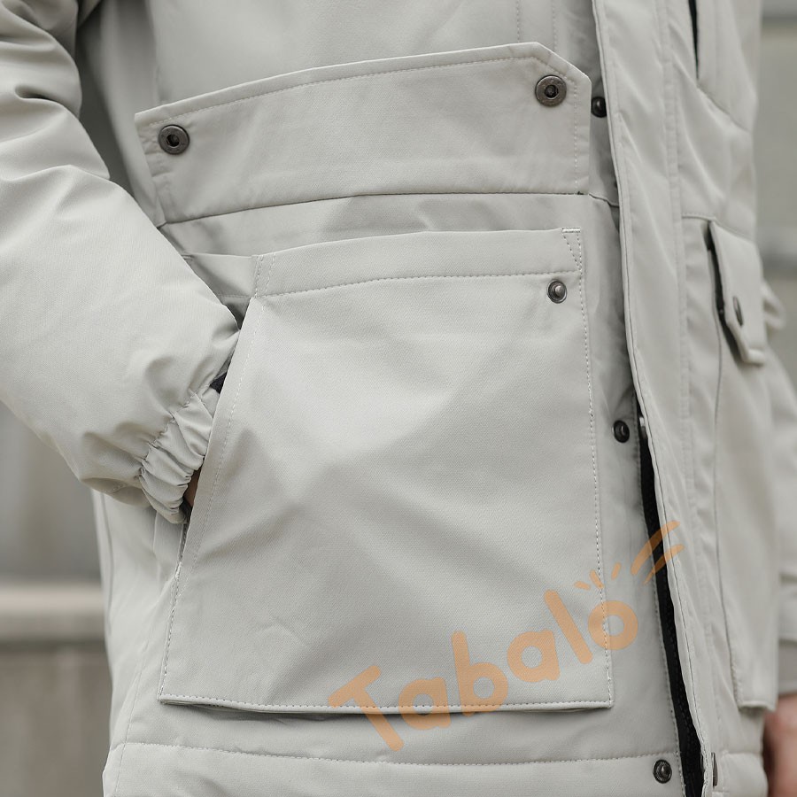 Áo Khoác Parka TNF Trần Bông Dáng Dài - Chất Dày, Giữ Nhiệt Tốt