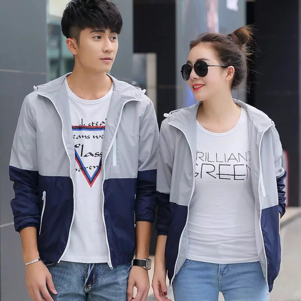 Áo Khoác Dù Nam 2 lớp màu xám xanh Muradfashion, Áo Khoác Nam mẫu mới hot trend 2021 NT7915