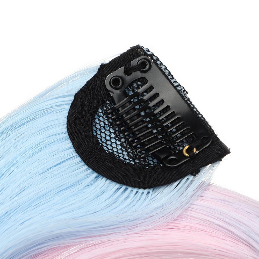 Bộ Tóc Giả Bằng Sợi Tổng Hợp Kháng Nhiệt Màu Sắc Gradient