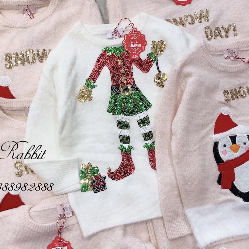 Áo len đính cườm Noel