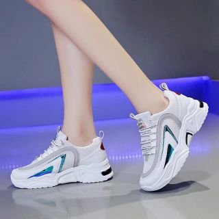 GIÀY THỂ THAO PHẢN QUANG 3 MÀU/GIÀY SNEAKER NỮ ĐẾ CÁ MẬP