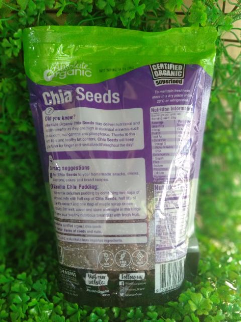 CHIA TÍM ABSOLUTE ORGANIC ÚC