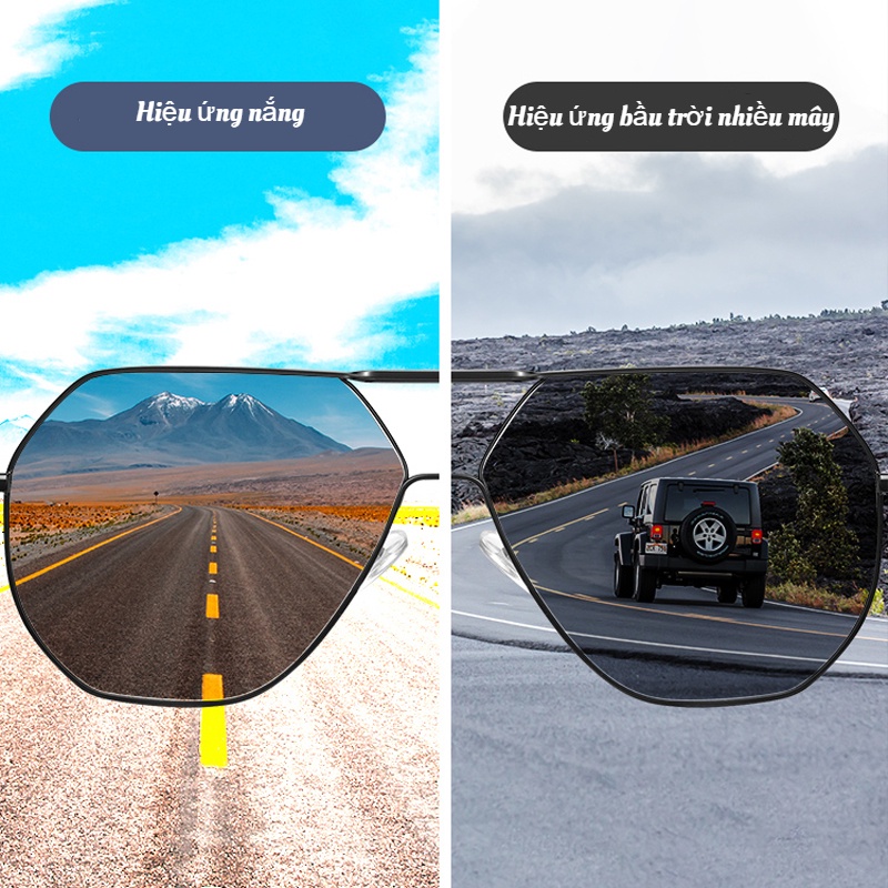 Mắt kính thay đổi màu thời trang cho nam