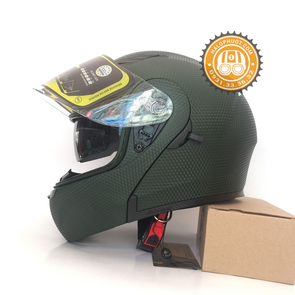 Nón bảo hiểm Fullface Lật hàm 2 kính Royal M179