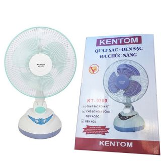 Quạt sạc kiêm đèn ngủ Kentom KT-9300