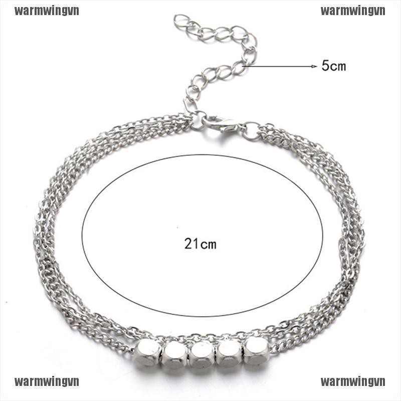 Vòng đeo chân nhiều lớp phong cách boho thời trang cho nữ | BigBuy360 - bigbuy360.vn