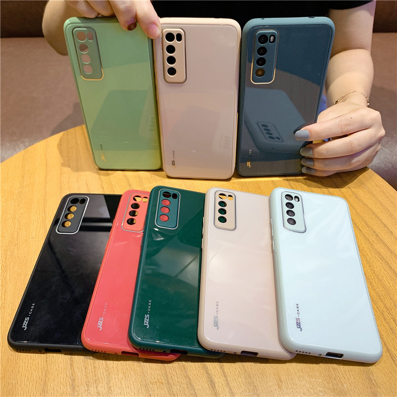 Ốp lưng iPhone XS Max Soft Silicone Glass Case Apple iPhone X XR 7/8/SE Plus Shockproof Phone Cover