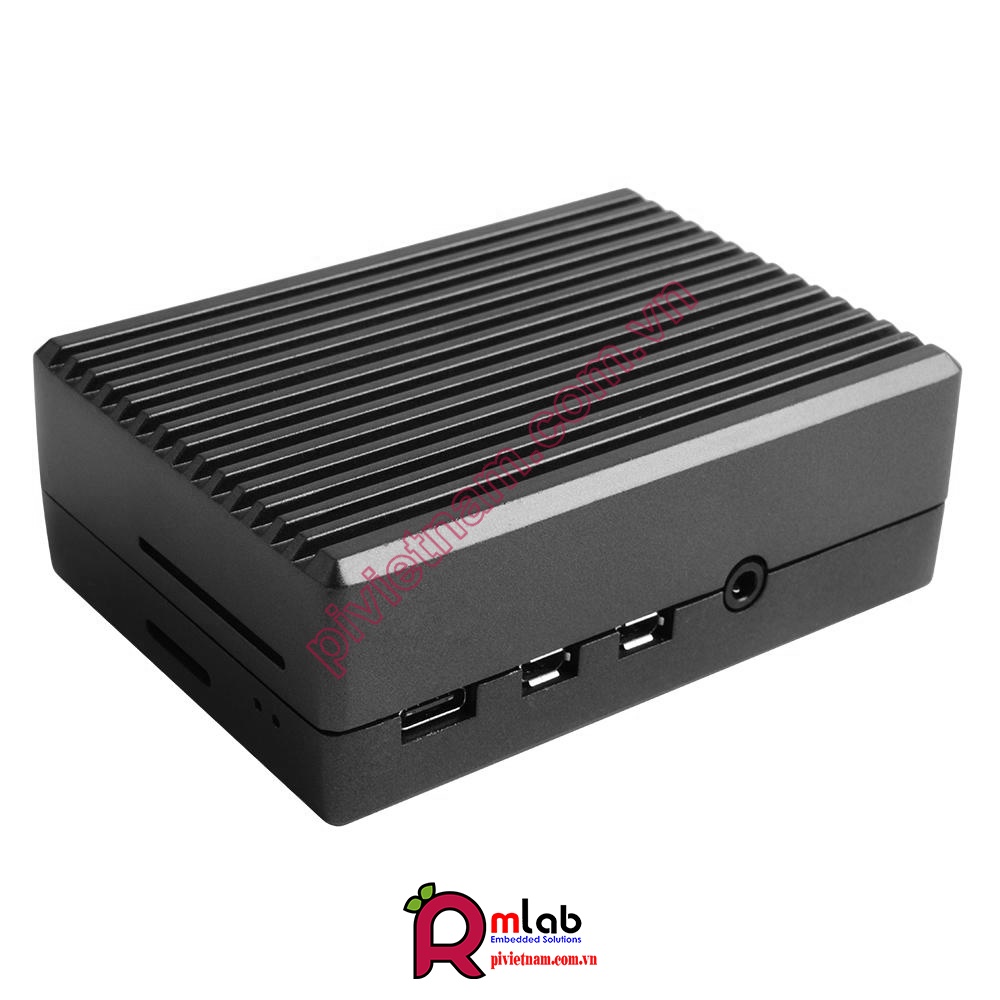 Vỏ hộp Nhôm Nguyên Khối dành cho Raspberry Pi 4 Model B