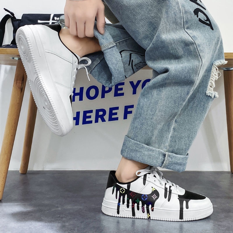 2023 Mới Của Nam Giới Màu Trắng Thoải Mái Nhẹ Nhàng Thời Trang Chống Mài Mòn Giày Trượt Ván